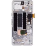 Google Pixel 7a 5G Display + Frame With Fingerprint Sensor - Snow Refurbished