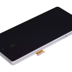 Google Pixel 7a 5G Display + Frame With Fingerprint Sensor - Snow Refurbished