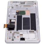 Google Pixel 7a 5G Display + Frame With Fingerprint Sensor - Snow Refurbished