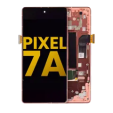 Google Pixel 7a 5G Display + Frame With Fingerprint Sensor - Coral Refurbished