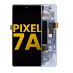Google Pixel 7a 5G Display + Frame With Fingerprint Sensor - Sea Refurbished