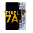 Google Pixel 7a 5G Display + Frame With Fingerprint Sensor - Sea Refurbished