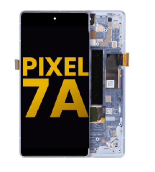 Google Pixel 7a 5G Display + Frame With Fingerprint Sensor - Sea Refurbished
