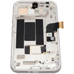 Google Pixel 8a Display + Frame With Fingerprint Sensor - Porcelain Refurbished