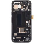 Google Pixel 8a Display + Frame With Fingerprint Sensor - Obsidian Refurbished