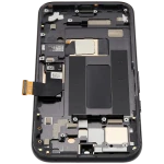 Google Pixel 8a Display + Frame With Fingerprint Sensor - Obsidian Refurbished