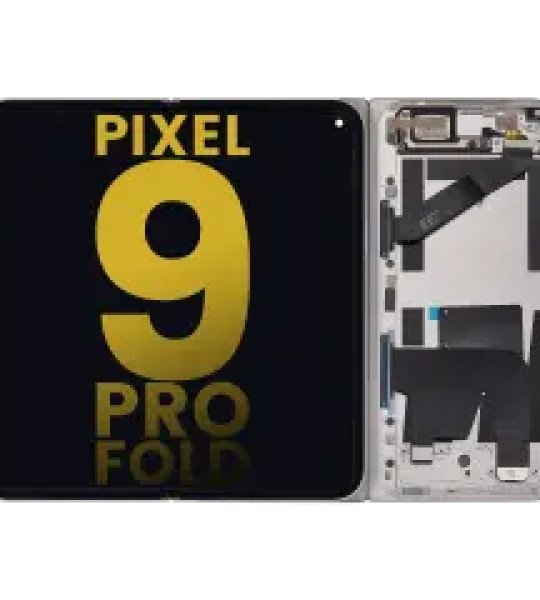 Google Pixel 9 Pro Fold Inner Display + Frame - Porcelain Refurbished