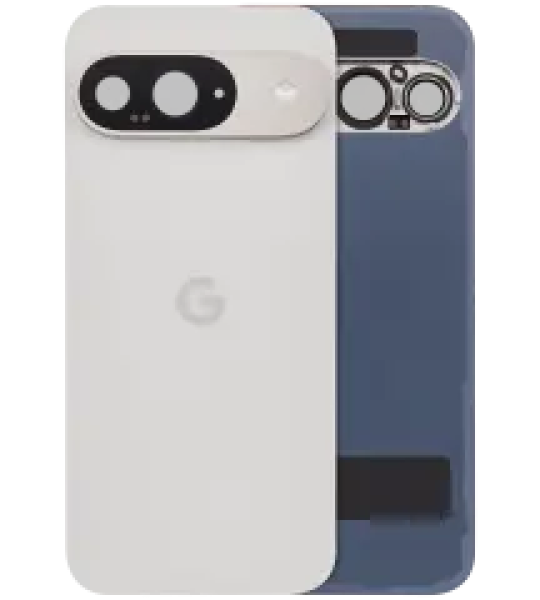 Google Pixel 9 Back Cover With Camera Lens - Porcelain Pulled A