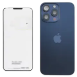 Apple iPhone 15 Pro Max Back Cover with Magnet Bazel incl NFC and Flash Flex - Blue Titanium Service Pack