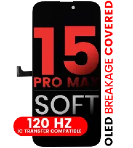 Apple iPhone 15 Pro Max Display Soft OLED (120Hz)