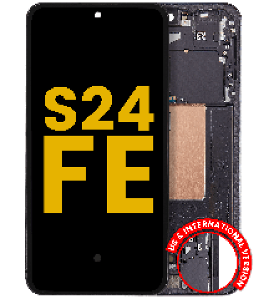 Samsung Galaxy S24 FE Display + Frame - Graphite Refurbished