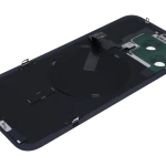 Apple iPhone 15 Pro Max Back Cover with Magnet Bazel incl NFC and Flash Flex - Blue Titanium Service Pack