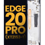 Motorola Moto Edge 20 Pro (2021) Display + Frame - Midnight Blue Refurbished