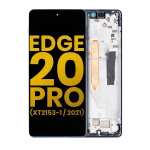 Motorola Moto Edge 20 Pro (2021) Display + Frame - Midnight Blue Refurbished