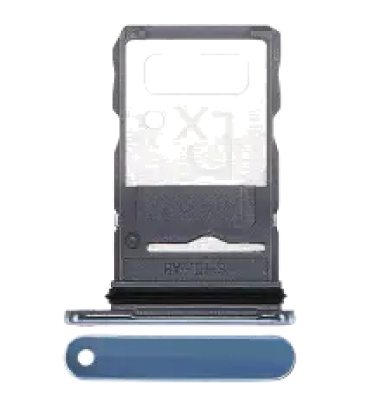 Motorola Moto Edge 20 Pro (2021) Sim Tray - Blue Vegan Leather OEM-Equivalent
