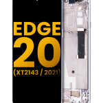 Motorola Moto Edge 20 (2021) Display + Frame - Frosted White Refurbished