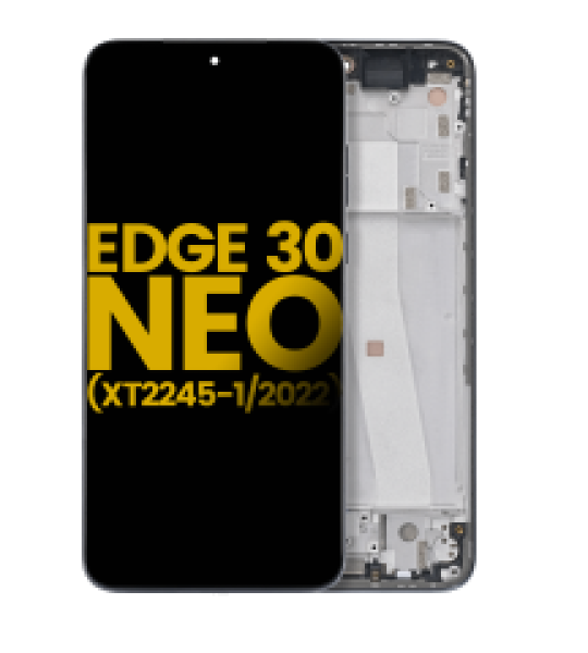 Motorola Moto Edge 30 Neo (2022) Display + Frame - Black Onyx Refurbished