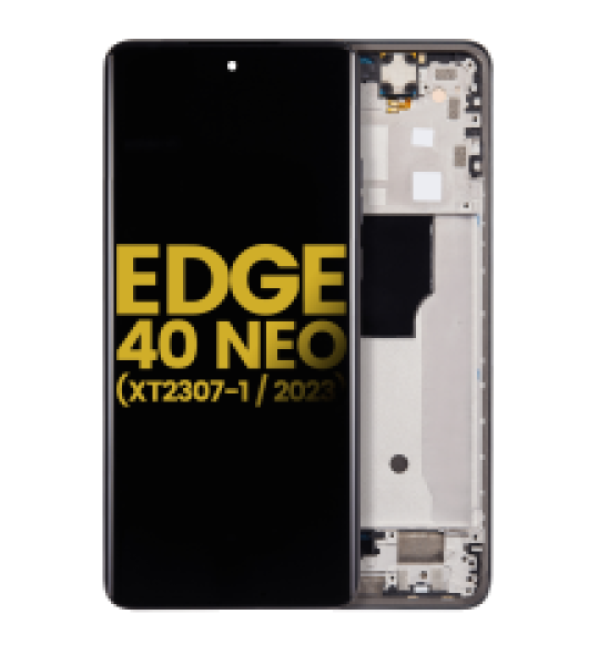 Motorola Moto Edge 40 Neo (2023) Display + Frame - Black Refurbished