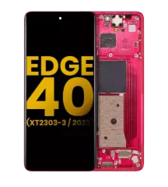Motorola Moto Edge 40 (2023) Display + Frame - Viva Magenta Refurbished