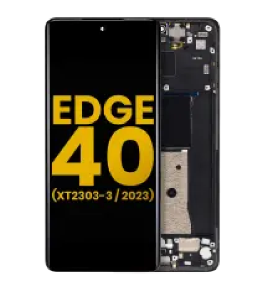 Motorola Moto Edge 40 (2023) Display + Frame - Eclipse Black Refurbished