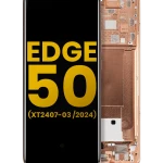 Motorola Moto Edge 50 (2024) Display + Frame - Peach Fuzz Refurbished