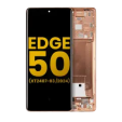 Motorola Moto Edge 50 (2024) Display + Frame - Peach Fuzz Refurbished