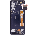 Motorola Moto Edge 5G (2020) Display + Frame - Midnight Magenta SVP