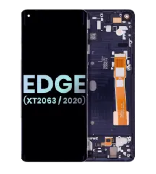 Motorola Moto Edge 5G (2020) Display + Frame - Midnight Magenta SVP