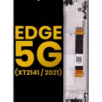 Motorola Moto Edge 5G (2021) Display + Frame - Nebula Blue Refurbished