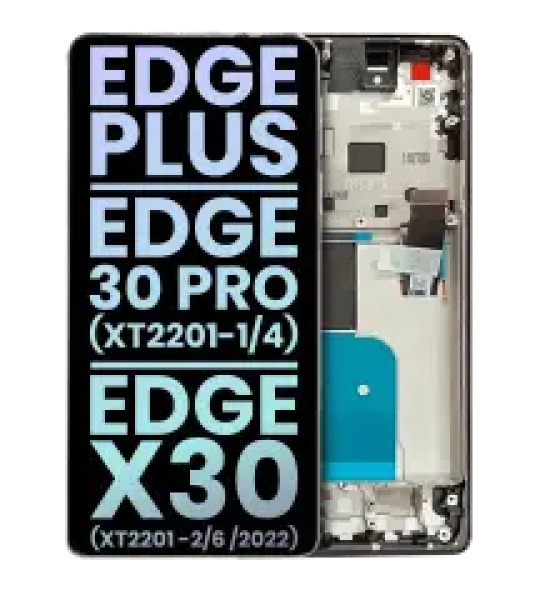 Motorola Moto Edge Plus / Edge 30 Pro (2022) / Edge X30 5G (2021) Display + Frame - Stardust White SVP