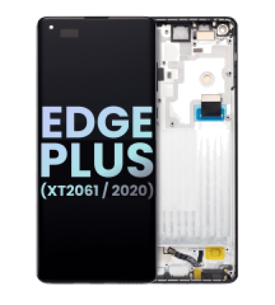 Motorola Moto Edge Plus (2020) Display + Frame - Baltic Gray SVP