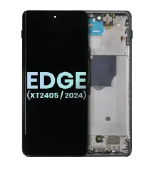 Motorola Moto Edge (2024) Display + Frame - Black SVP
