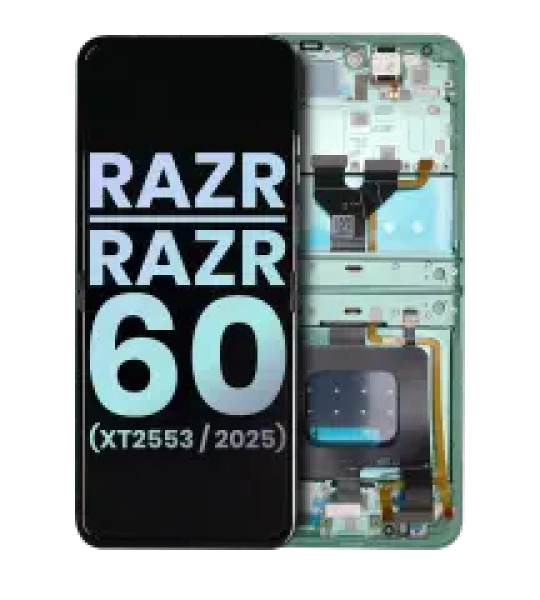 Motorola Moto Razr / Razr 60 (2025) Display + Frame - Spring Bud SVP
