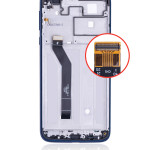 Motorola Moto G7 Power Display + Frame - Marine Blue Soft Oled