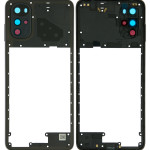 Motorola Moto G22 (2022) Mid-Frame Housing - Cosmic Black OEM-Equivalent