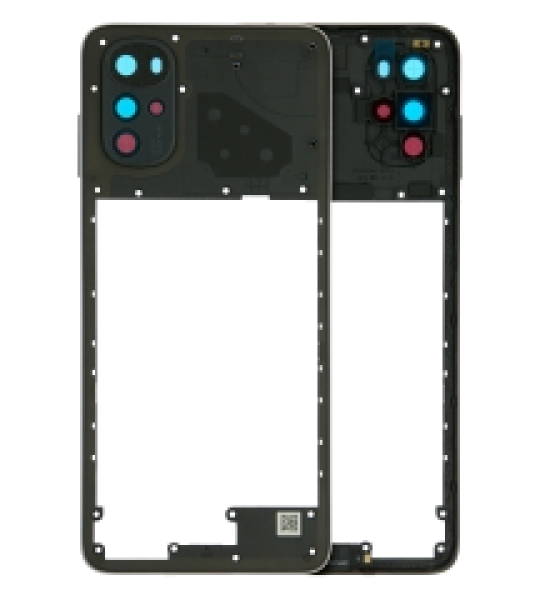 Motorola Moto G22 (2022) Mid-Frame Housing - Cosmic Black OEM-Equivalent
