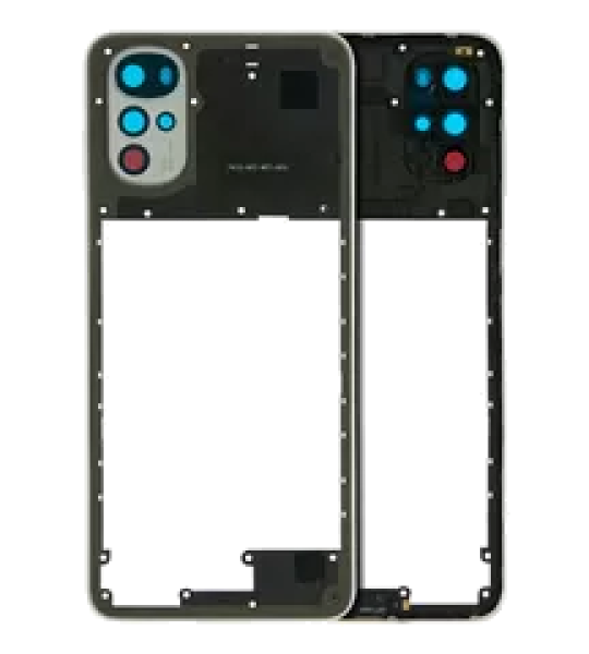 Motorola Moto G22 (2022) Mid-Frame Housing - Pearl White OEM-Equivalent