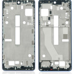 Motorola Moto Edge 20 Pro (2021) Mid-Frame Housing - Blue Vegan Leather OEM-Equivalent
