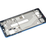 Motorola Moto Edge 20 Pro (2021) Mid-Frame Housing - Blue Vegan Leather OEM-Equivalent