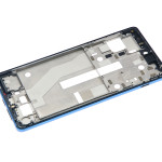 Motorola Moto Edge 20 Pro (2021) Mid-Frame Housing - Blue Vegan Leather OEM-Equivalent