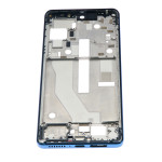 Motorola Moto Edge 20 Pro (2021) Mid-Frame Housing - Blue Vegan Leather OEM-Equivalent