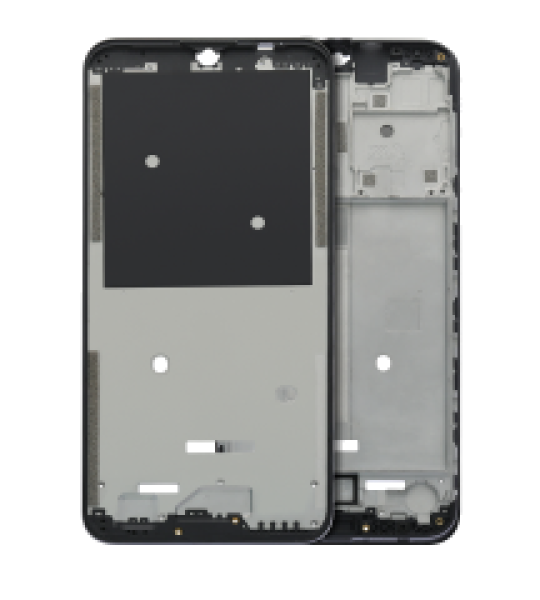 Motorola Moto G30 (2021) Mid-Frame Housing - Phantom Black OEM-Equivalent