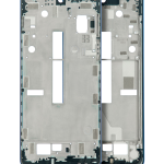 Motorola Moto Edge 20 Pro (2021) Mid-Frame Housing - Blue Vegan Leather OEM-Equivalent