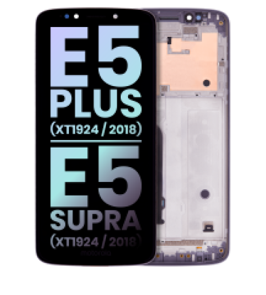 Motorola Moto E5 Plus (2018) / E5 Supra (2018) Display + Frame - Gray SVP