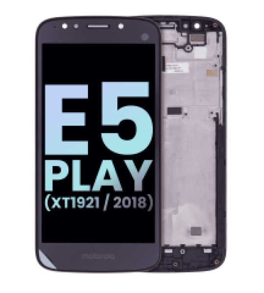Motorola Moto E5 Play (2018) Display + Frame - Black SVP