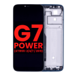 Motorola Moto G7 Power Display + Frame - Marine Blue Soft Oled