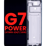 Motorola Moto G7 Power Display + Frame - Marine Blue Soft Oled