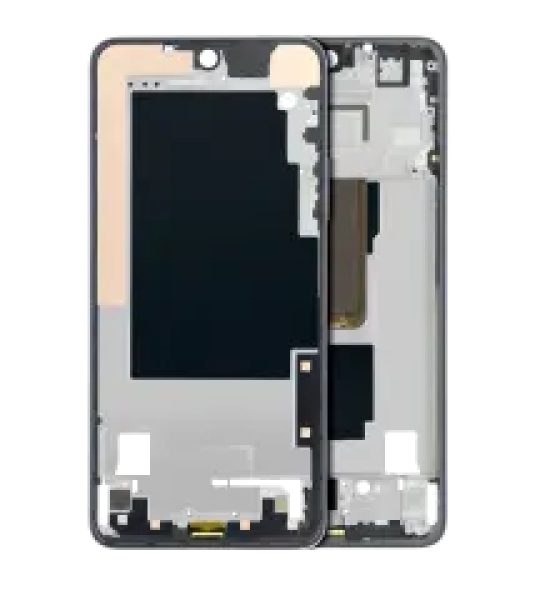 Motorola Moto G Power (2021) Mid-Frame Housing + Power Button Flex - Flash Gray OEM-Equivalent