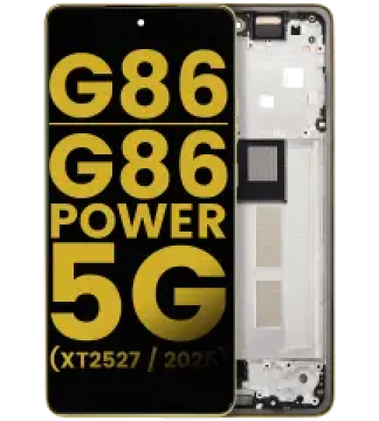 Motorola Moto G86 / G86 Power 5G (2025) Display + Frame - Golden Cypress Refurbished