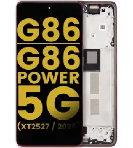 Motorola Moto G86 / G86 Power 5G (2025) Display + Frame - Chrysanthemum Refurbished